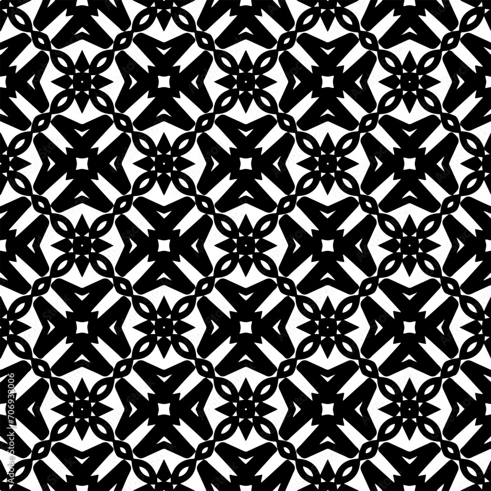 Monochrome pattern, Abstract texture for fabric print, card, table cloth, furniture, banner, cover, invitation, decoration, wrapping.seamless repeating pattern.Black and white color. Monochrome pattern, Abstract texture for fabric print, card, table cloth, furniture, banner, cover, invitation, decoration, wrapping.seamless repeating pattern.Black and white color.