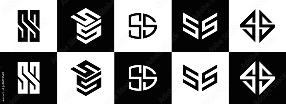 SS logo. S S design. White SS letter. SS, S S letter logo design. Initial letter SS letter logo set, linked circle uppercase monogram logo. S S letter logo vector design.
SS logo. S S design. White SS letter. SS, S S letter logo design. Initial letter SS letter logo set, linked circle uppercase monogram logo. S S letter logo vector design.