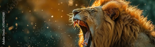 Lion. Banner