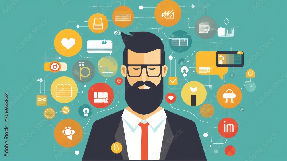 Social media marketing leverage social media platform. AI generated Social media marketing leverage social media platform. AI generated
