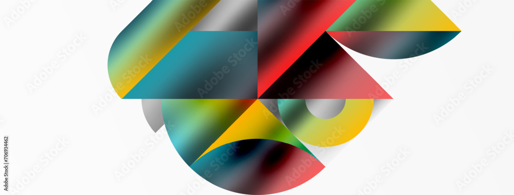 Mosaic pattern composition featuring harmonious interplay of triangles, lines, and round elements, creating a visually engaging and dynamic design for posters, covers, banners, brochures, websites Mosaic pattern composition featuring harmonious interplay of triangles, lines, and round elements, creating a visually engaging and dynamic design for posters, covers, banners, brochures, websites