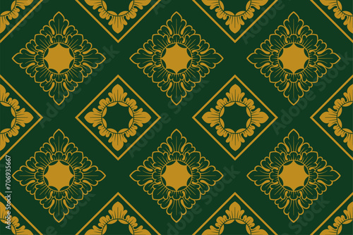 Balinese ornament pattern, royal vector decoration,bali engraving motif - 27a