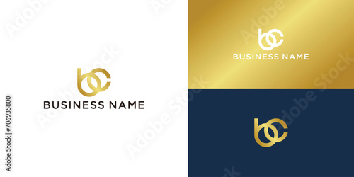 vector bc or cb creative abstract logo