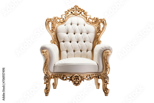 Louis XV Armchair Beauty Isolated On Transparent Background