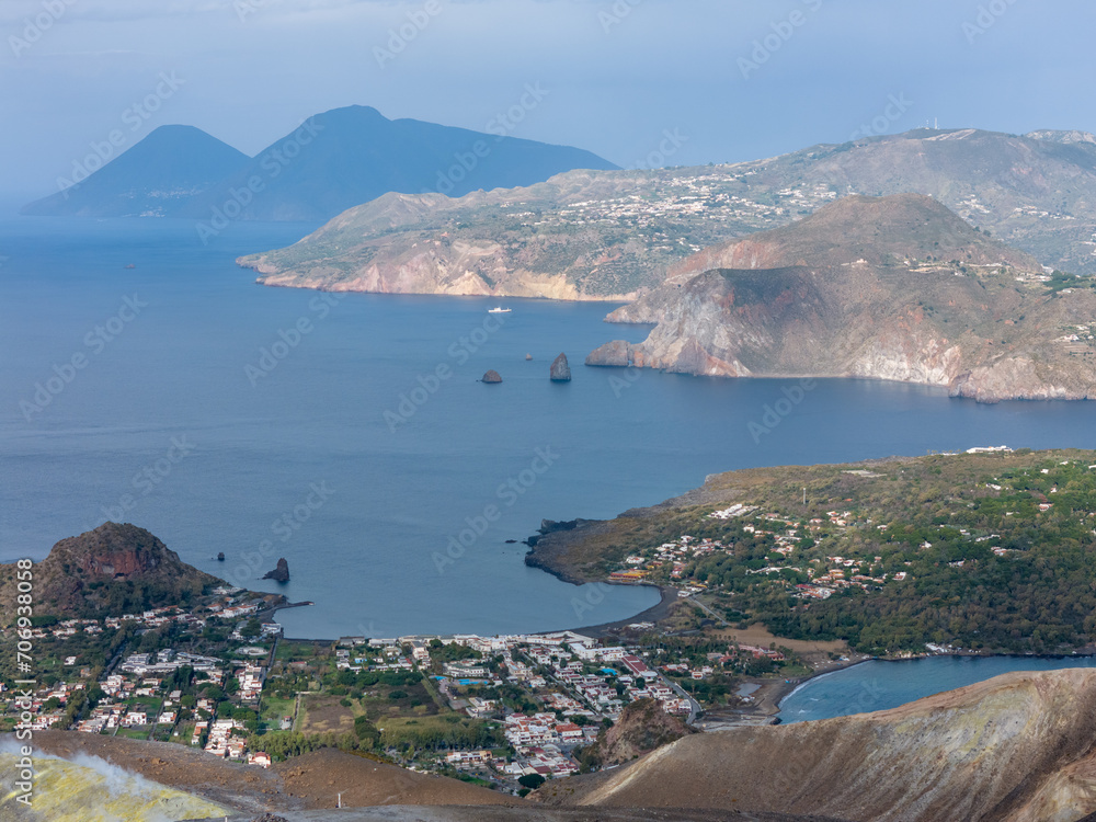 Naklejka premium Lipari Eolie Islands, Sicily, Italy.