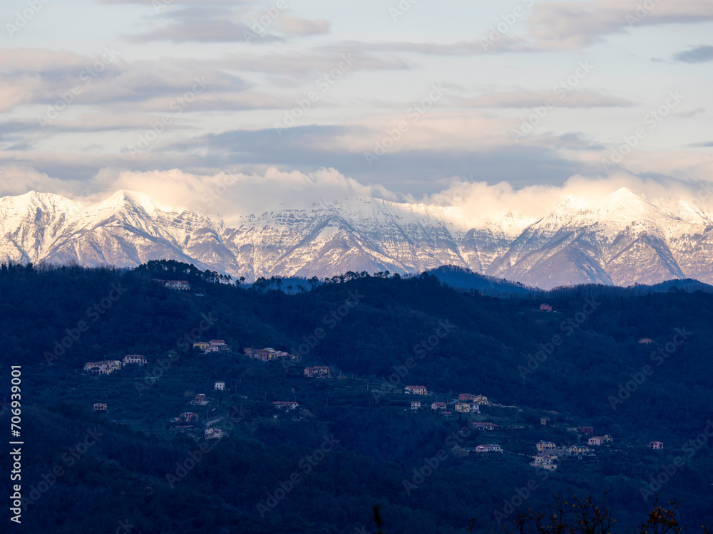 view of apuan alps
