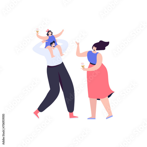 vector of people doing office activities vector