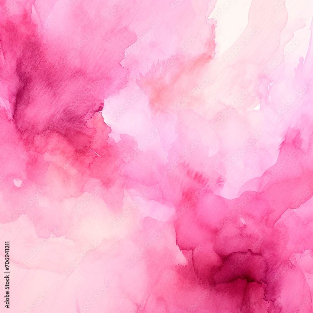 Pink square watercolor background. Valentine's day concept banner. For greeting card or sale Pink square watercolor background. Valentine's day concept banner. For greeting card or sale