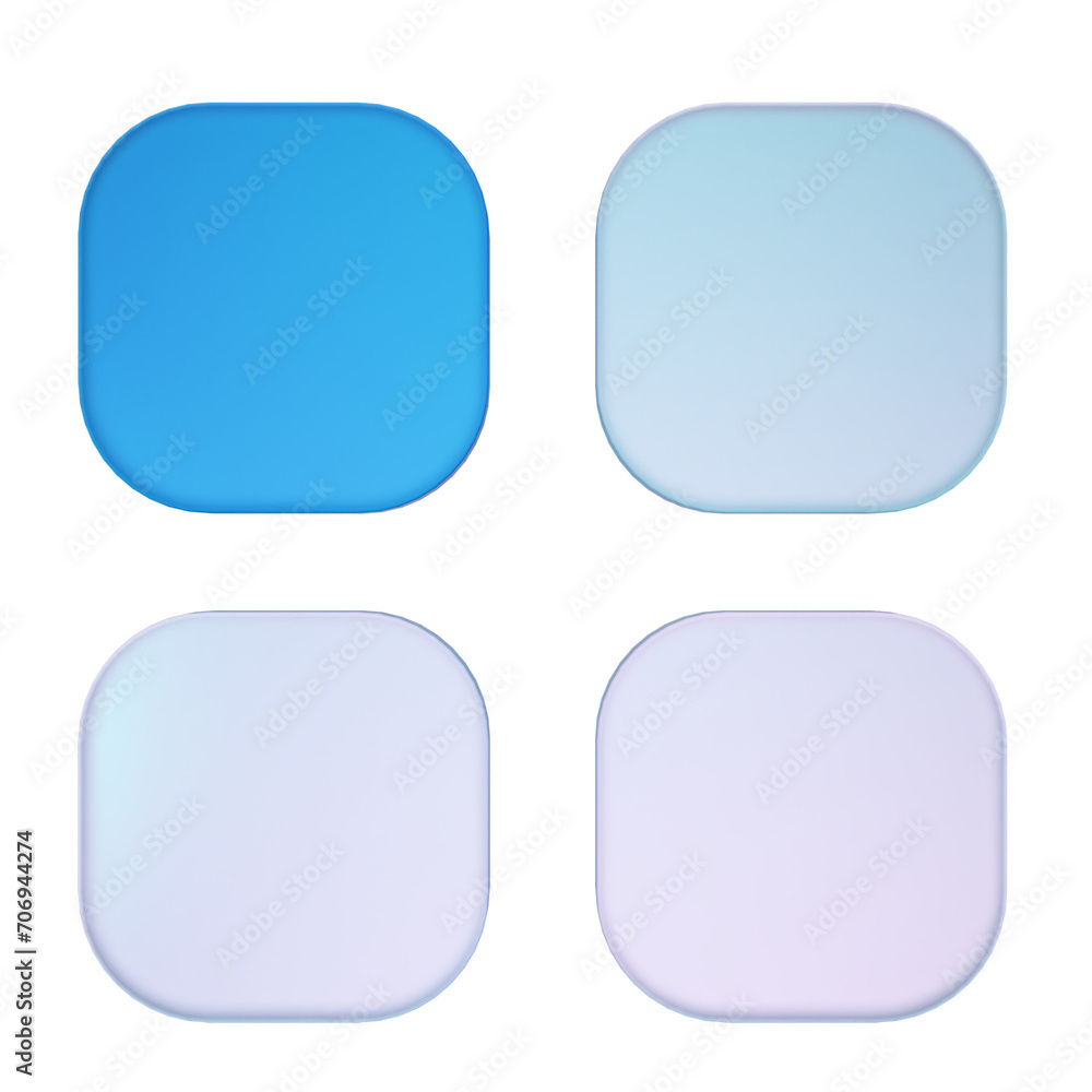 apps squares 3d icon for business presentation. Render infographics illustration apps squares 3d icon for business presentation. Render infographics illustration