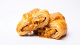 puffed pastry on a white background