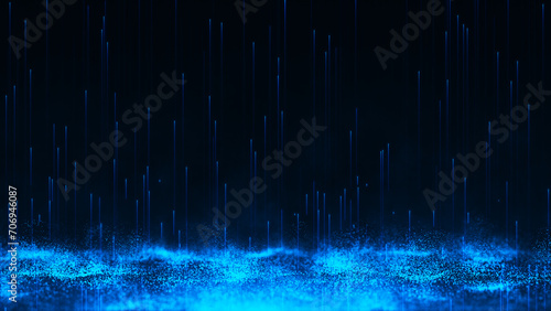 Light blue lines moving vertically upwards
