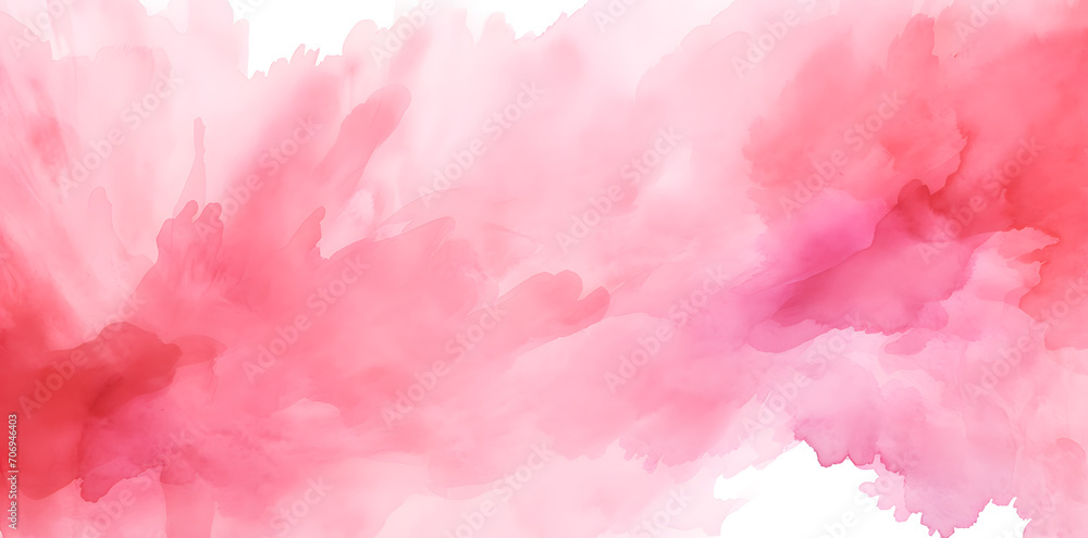 Fototapeta premium Abstract pink barbiecore watercolor splash background