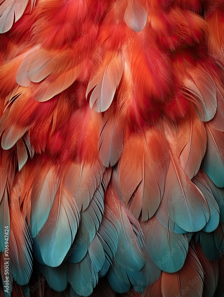 Obraz premium Nature's Beauty: Captivating Turkey Feathers on a Farm Setting
