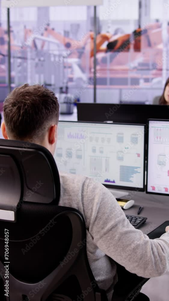 Industrial Engineer Team With Technology Innovation