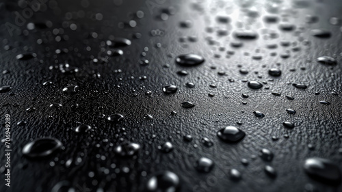 Waterproof Black Leather Texture. Emphasizes luxury and quality. Ideal for high-class furniture.