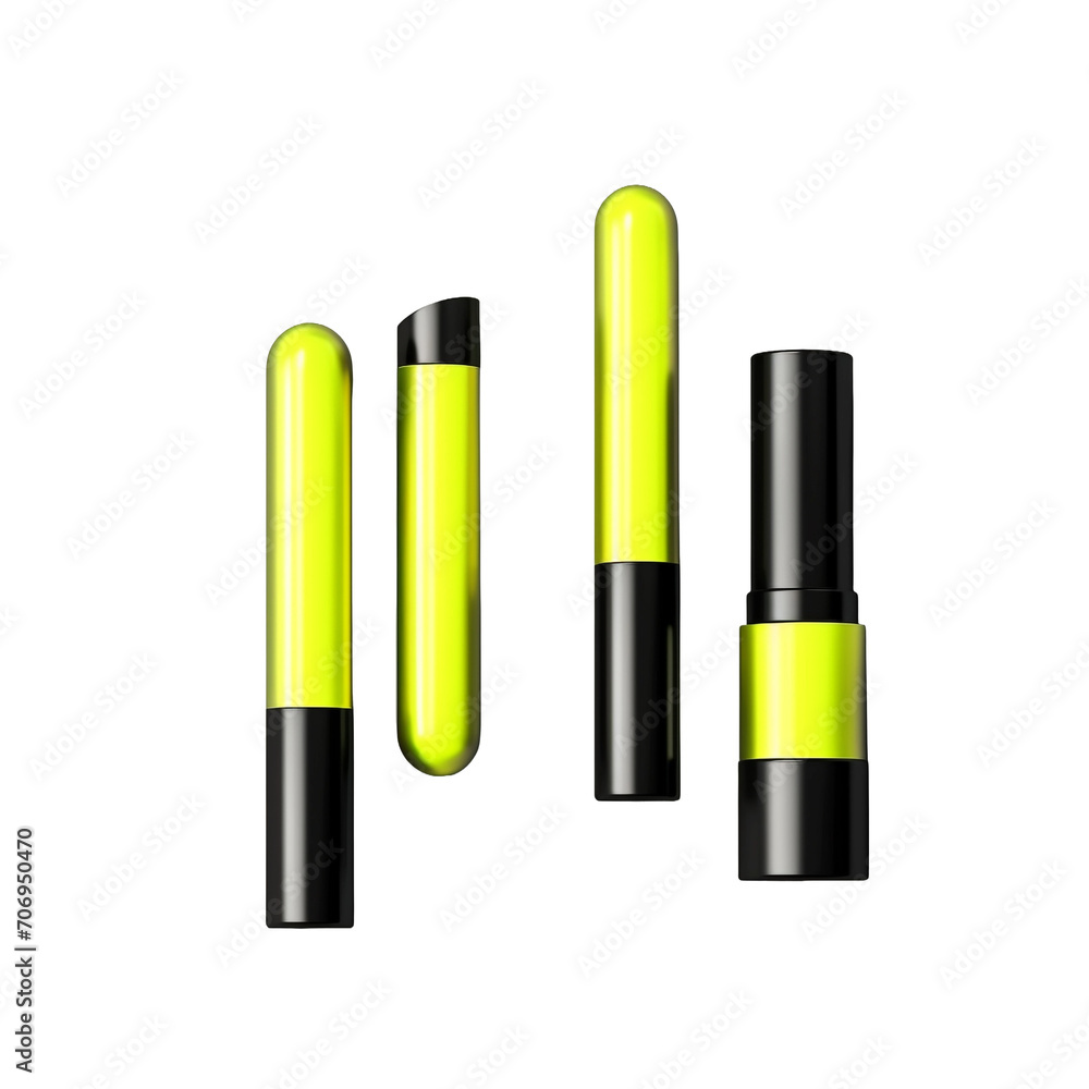 Highlighter isolated on transparent background Highlighter isolated on transparent background