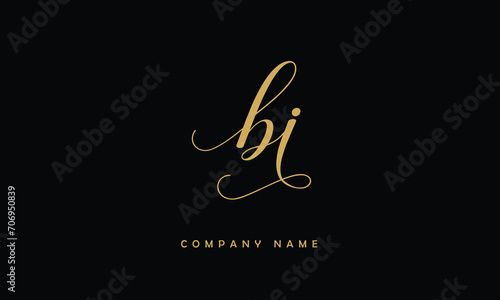 BI, IB, B, I Abstract Letters Logo Monogram