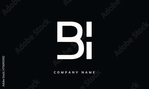 BI, IB, B, I Abstract Letters Logo Monogram