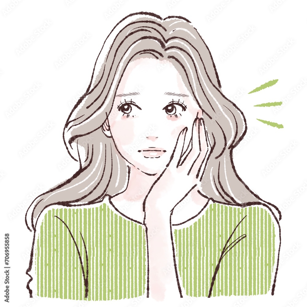 悩む/考える/落ち込む/不安/どうしよう/うーん/悲しい/疑問/切ない/迷走/虫歯/肌荒れ/解説/説明/注目/教える/先生/解説者/アドバイス/黒板/授業/講義/こちら/案内する/注目/水彩/手描き/女性/女の子のイラスト素材 悩む/考える/落ち込む/不安/どうしよう/うーん/悲しい/疑問/切ない/迷走/虫歯/肌荒れ/解説/説明/注目/教える/先生/解説者/アドバイス/黒板/授業/講義/こちら/案内する/注目/水彩/手描き/女性/女の子のイラスト素材