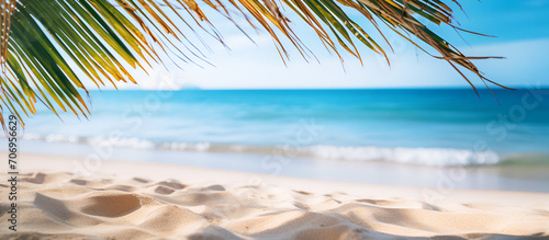 Tropical beach with white sand. 