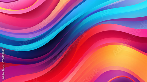 Colorful curved lines pattern  design. Abstract