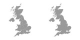 UK region map. Vector illustration.