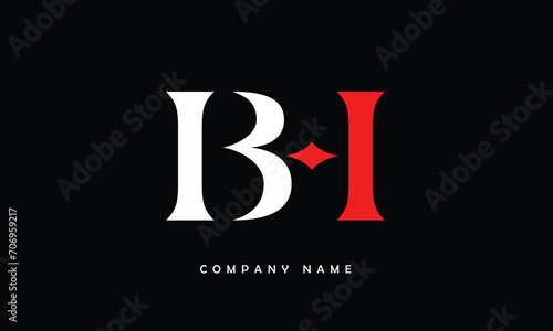 BH, HB, B, H Abstract Letters Logo Monogram