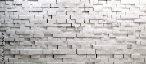 Neat white brick wall background