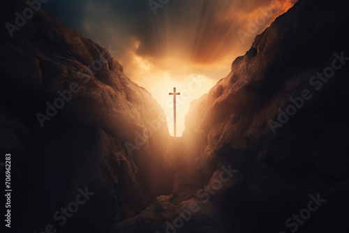 Cross Shining in Divine Light 