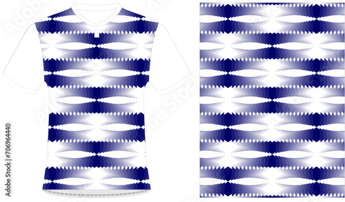Jersey design sublimation t shirt Premium geometric pattern Incredible Vector collection nevi and white colour