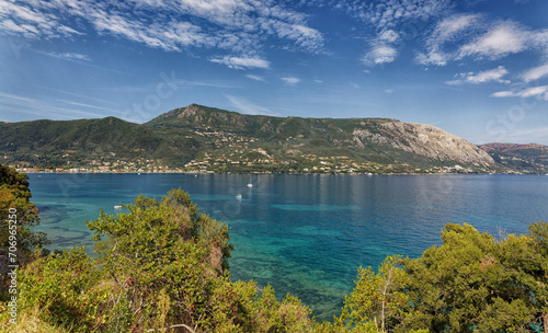 The coast of Corfu in Greece 