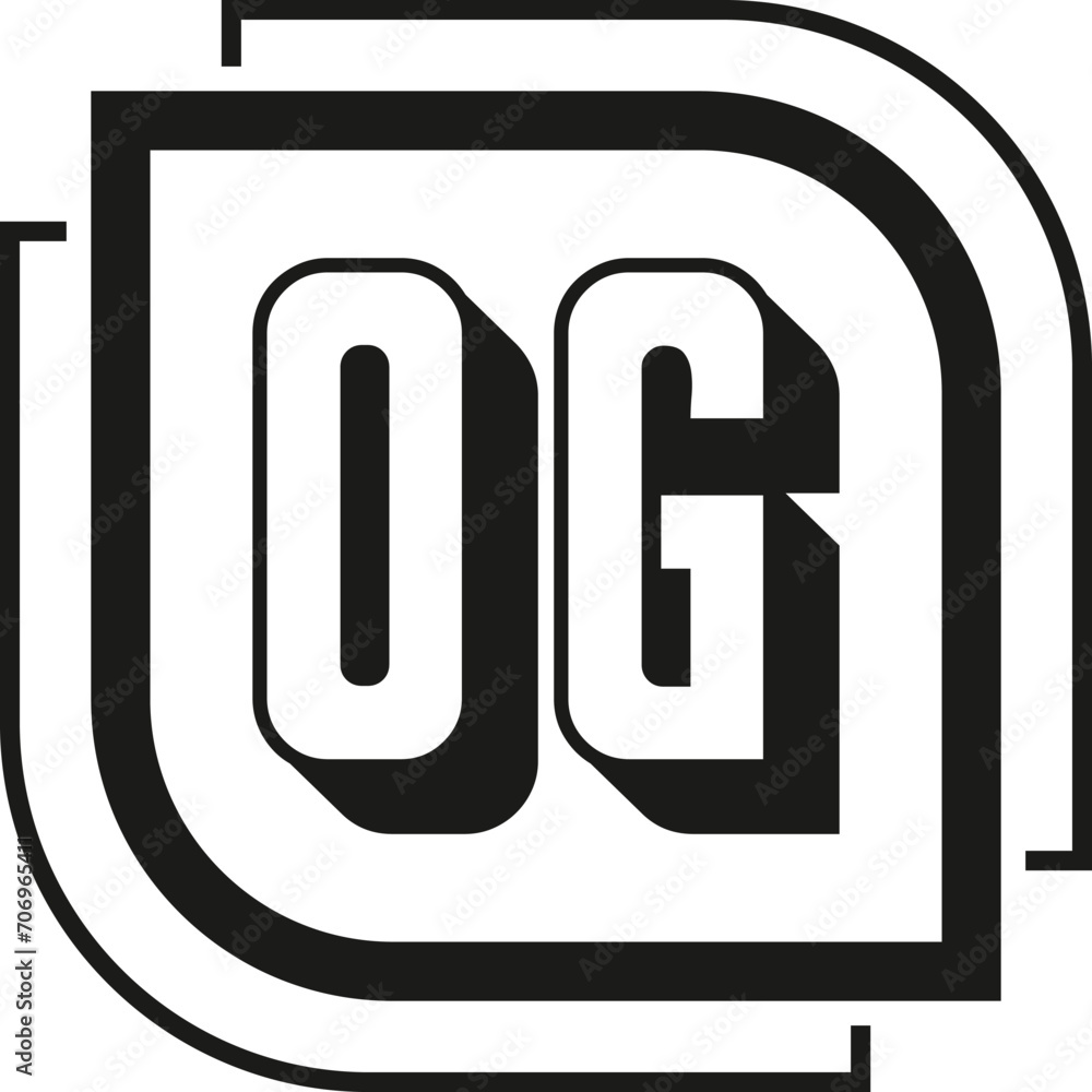 OG letter logo design on white background. OG logo. OG creative initials letter Monogram logo icon concept. OG letter design OG letter logo design on white background. OG logo. OG creative initials letter Monogram logo icon concept. OG letter design
