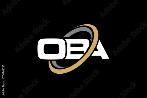 OBA creative letter logo design vector icon illustration