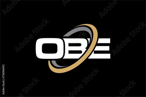 OBE creative letter logo design vector icon illustration