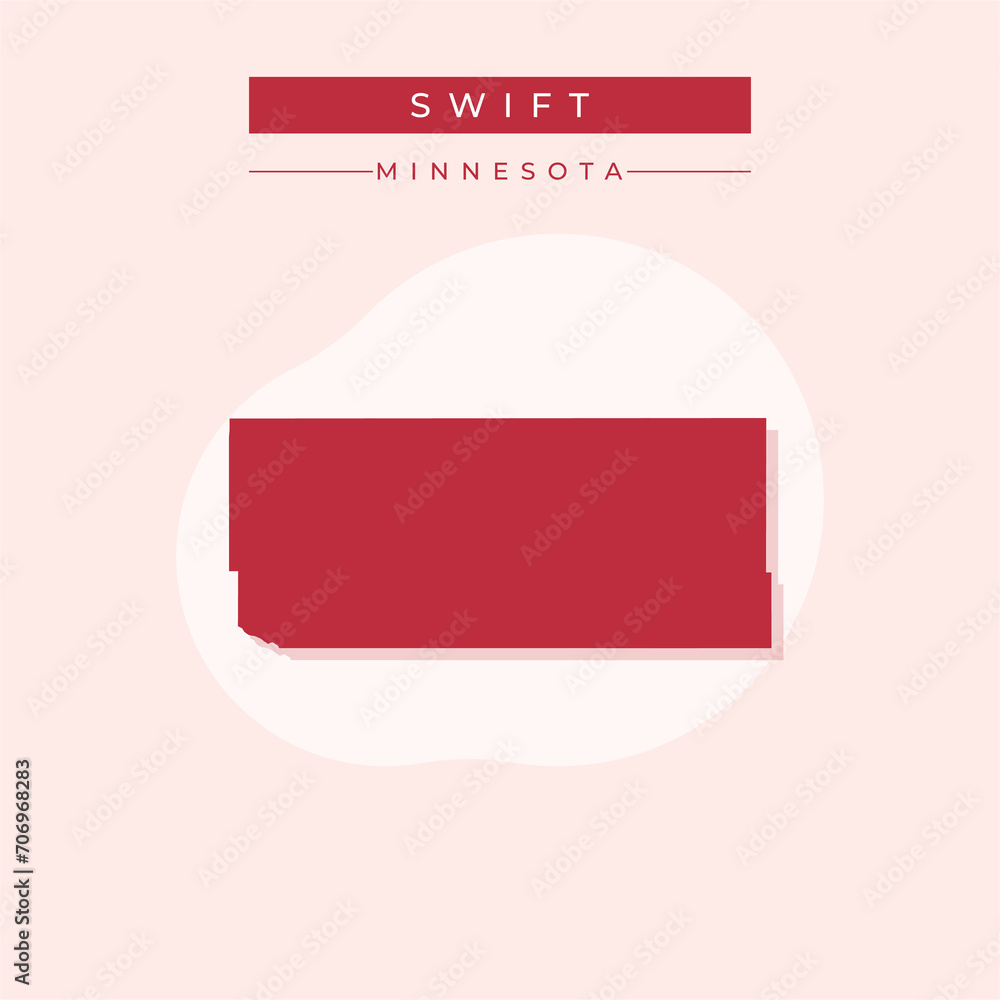 Vector illustration vector of Swift map Minnesota Vector illustration vector of Swift map Minnesota