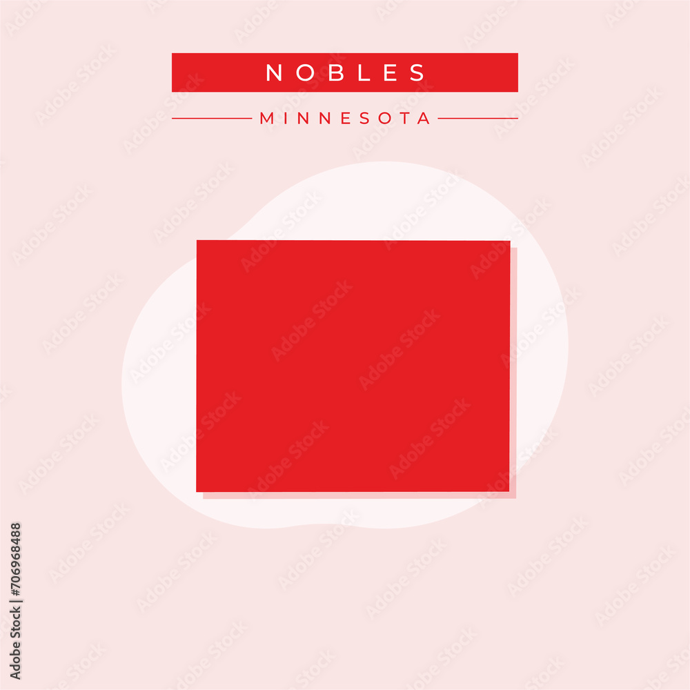 Vector illustration vector of Nobles map Minnesota Vector illustration vector of Nobles map Minnesota