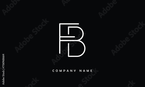 BF, FB, B, F Abstract Letters Logo Monogram photo