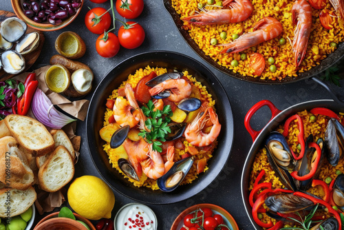 Spanish local foods, from patatas bravas to succulent chorizo bites and paella