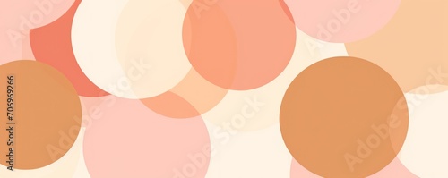 Beige repeated soft pastel color vector art circle pattern