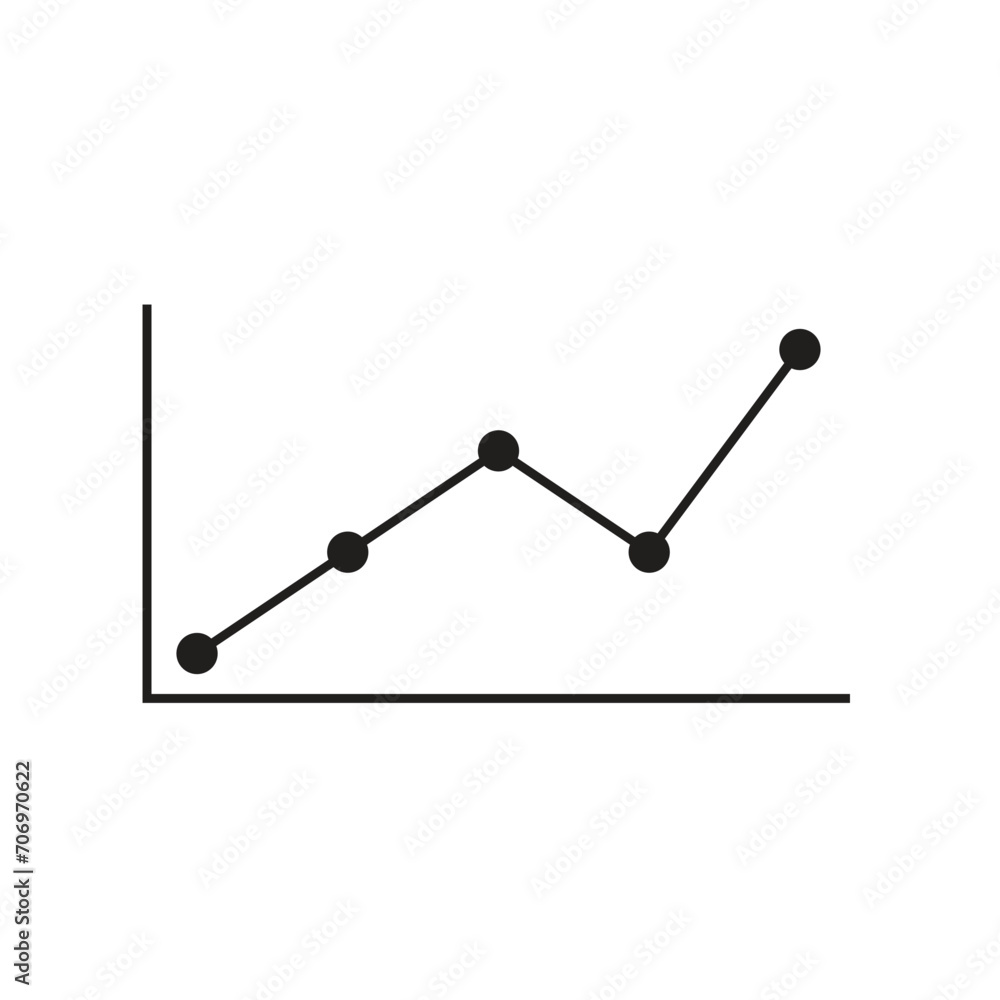 business graph icon vector business graph icon vector