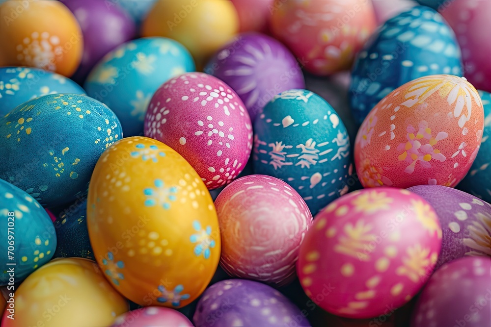 Pile of colorful Easter eggs Pile of colorful Easter eggs