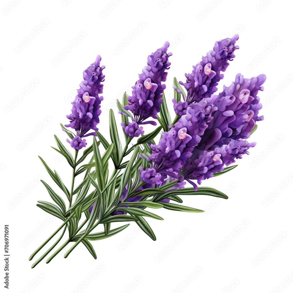 Purple Lavender flower on a transparent background, PNG Purple Lavender flower on a transparent background, PNG