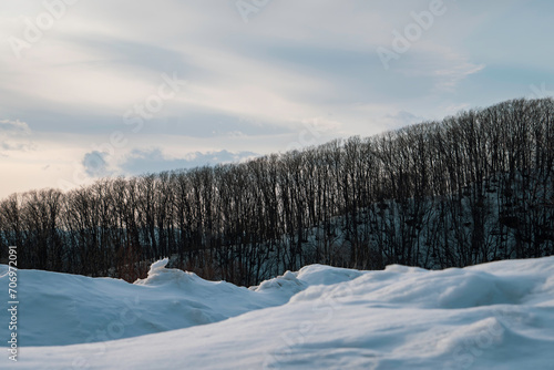 冬の網走の風景
