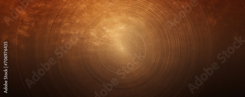 Bronze round gradient. Digital noise, grain texture