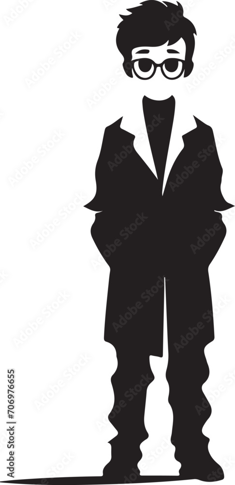 black and white silhouette of a doctor generative ai black and white silhouette of a doctor generative ai