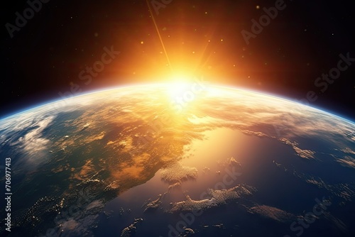 earth and sun