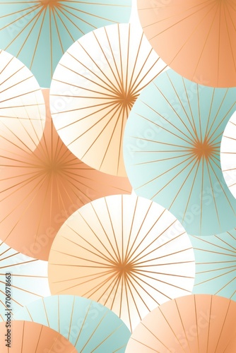 Bronze repeated soft pastel color vector art circle pattern