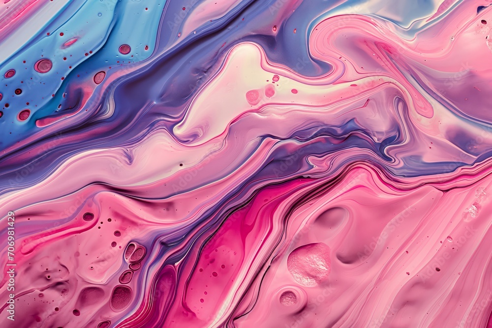 Obraz premium Contemporary art, wallpaper, print. Abstract painting color texture. Multicolor dynamic background