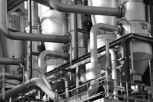 Vászonkép industrial pipes and valves