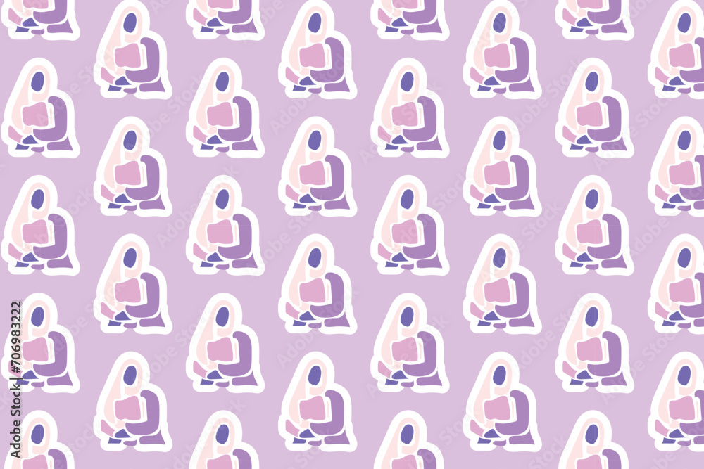 Vector Womens day element Seamless Pattern Background Vector Womens day element Seamless Pattern Background